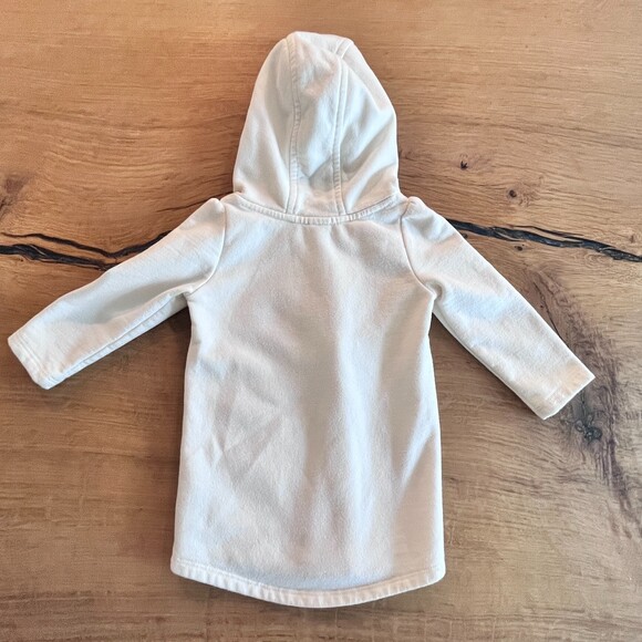 GAP Baby Hoodie Dress with Ears Multicolor Spell Out Logo 12-18mos - Picture 2 of 8